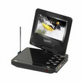 7" Portable DVD Player with Digital TV, Tuner, USB, SD Card Slot & Swivel